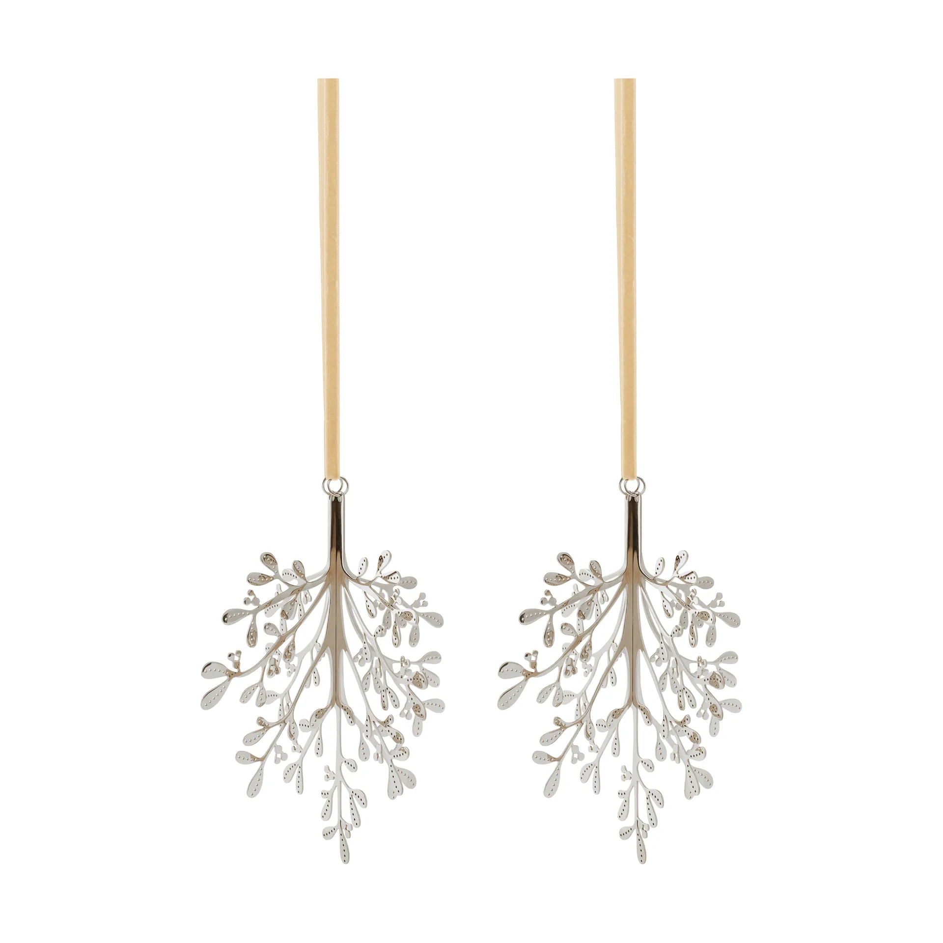 Mistletoe juleophæng 2-pak, Rustfrit stål, 20 cm Cooee Design