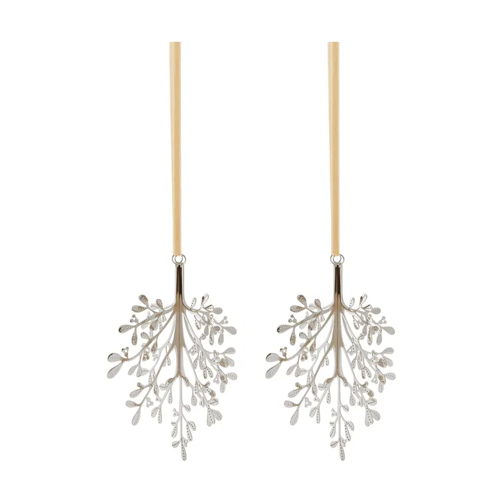 Mistletoe juleophæng 2-pak - Rustfrit stål, 20 cm - Cooee Design