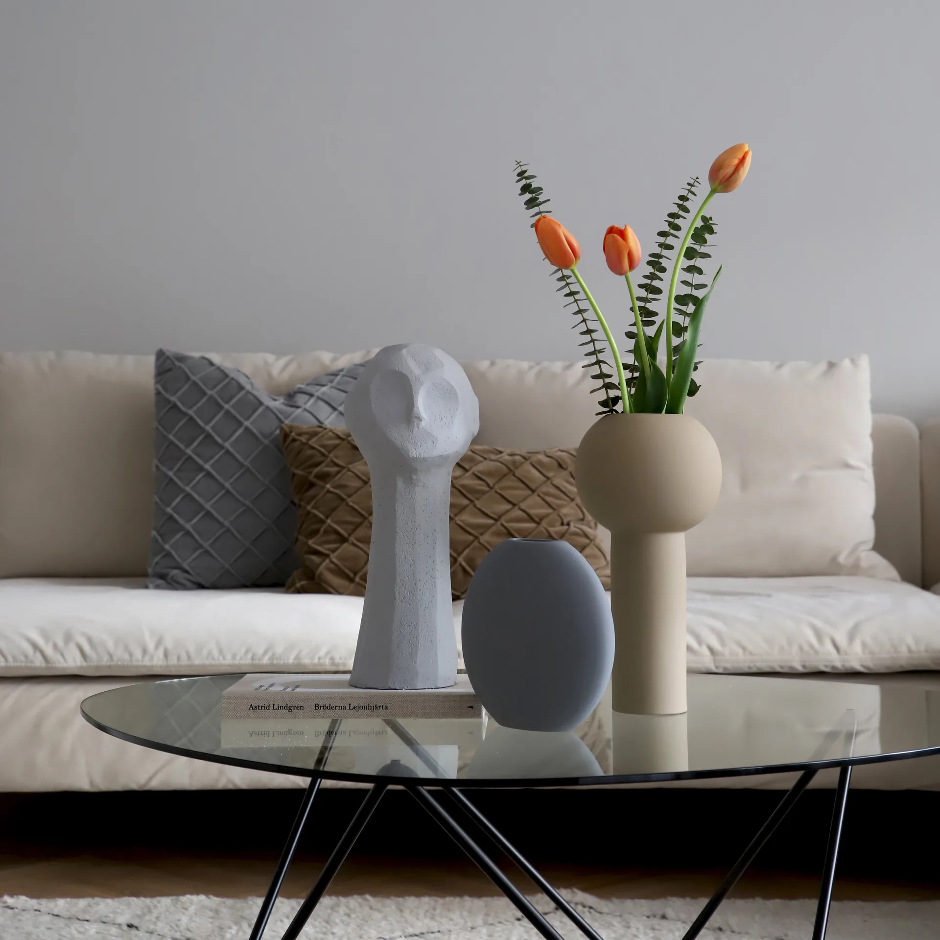 Pastille vase 20 cm, Grey Cooee Design