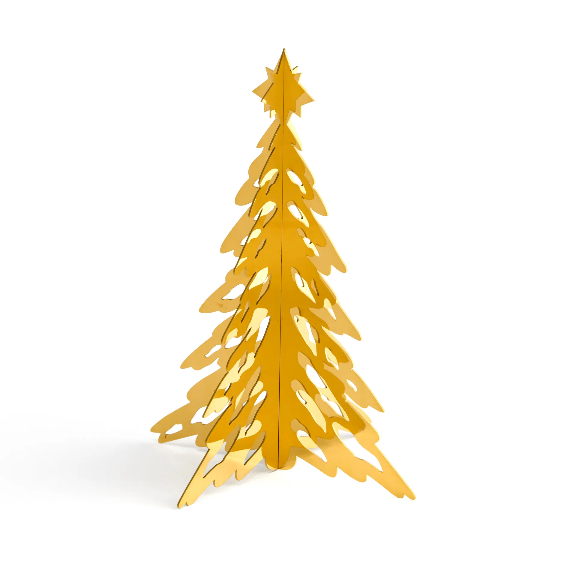 Pinetree dekorationstræ 15 cm, Brass Cooee Design