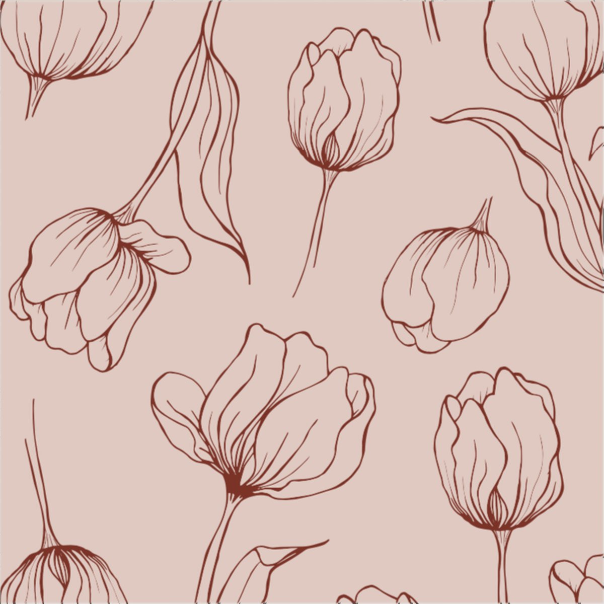 Cooee Design Tulipa servietter 16×16 cm Blush