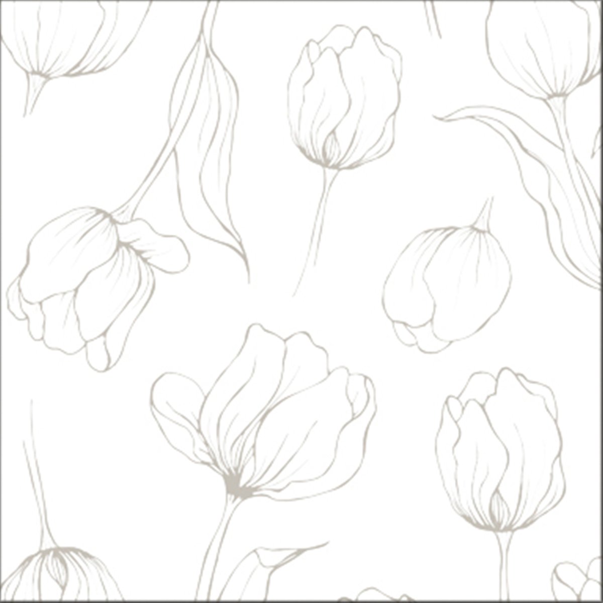Cooee Design Tulipa servietter 16×16 cm White