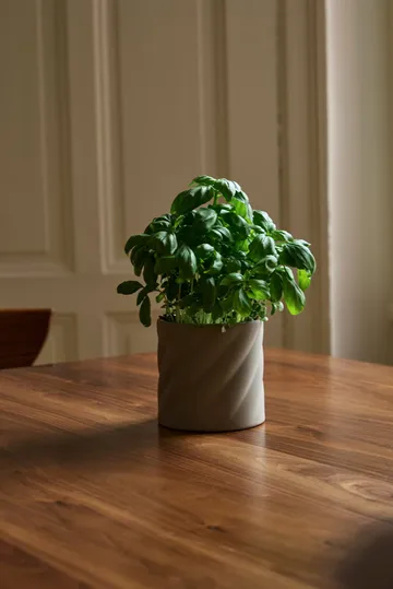 Twist blomsterkrukke - Sand, lille Ø12 cm - Cooee Design