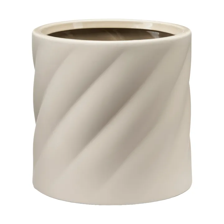 Twist blomsterkrukke - Sand, medium Ø19 cm - Cooee Design