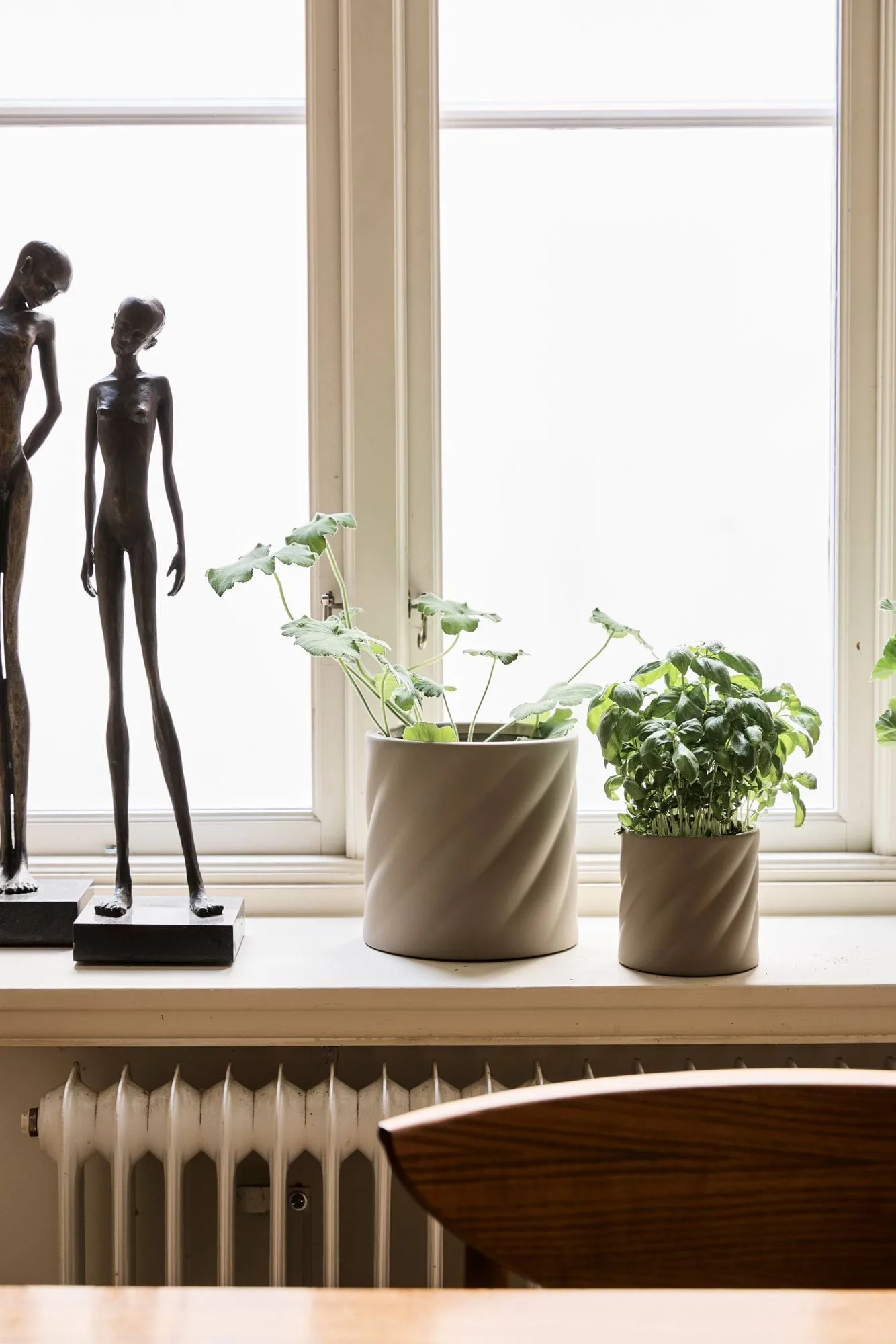 Twist blomsterkrukke, Sand, medium Ø19 cm Cooee Design