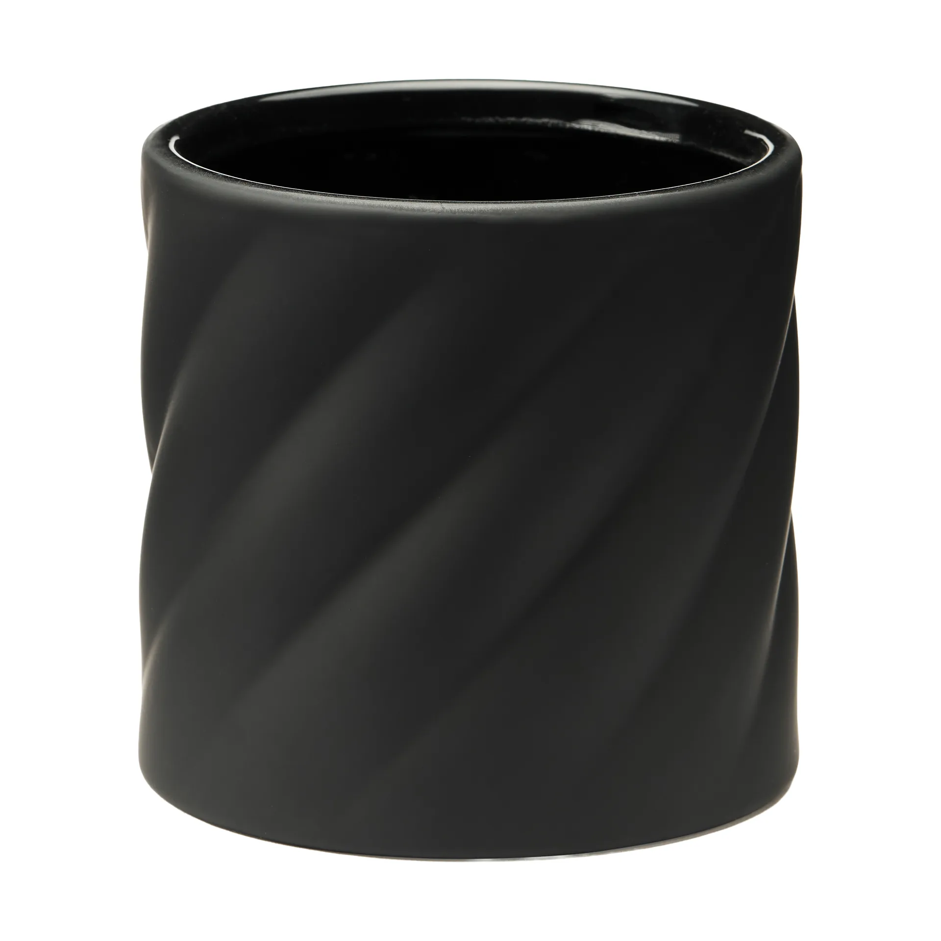 Twist blomsterkrukke, Sort, lille Ø12 cm Cooee Design