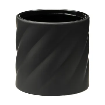 Twist blomsterkrukke - Sort, lille Ø12 cm - Cooee Design
