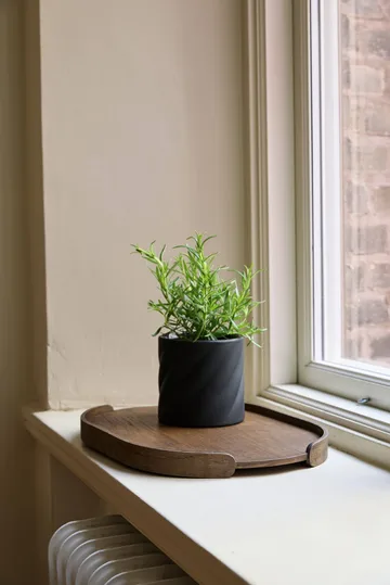 Twist blomsterkrukke - Sort, lille Ø12 cm - Cooee Design