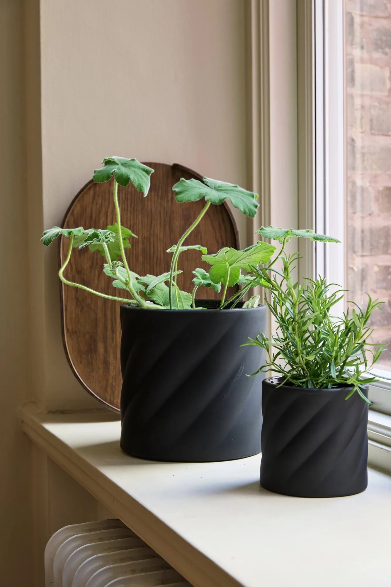 Twist blomsterkrukke, Sort, lille Ø12 cm Cooee Design
