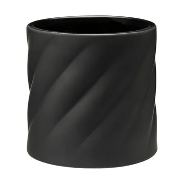 Twist blomsterkrukke - Sort, medium Ø19 cm - Cooee Design