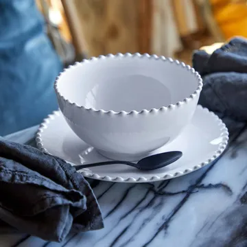 Pearl skål - Hvid, Ø17 cm - Costa Nova