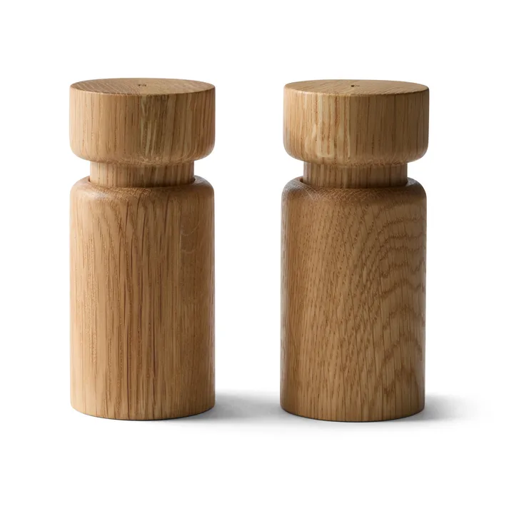 Helsinki salt- og peberkværnsæt - Oak, mini, 2 dele - Crushgrind