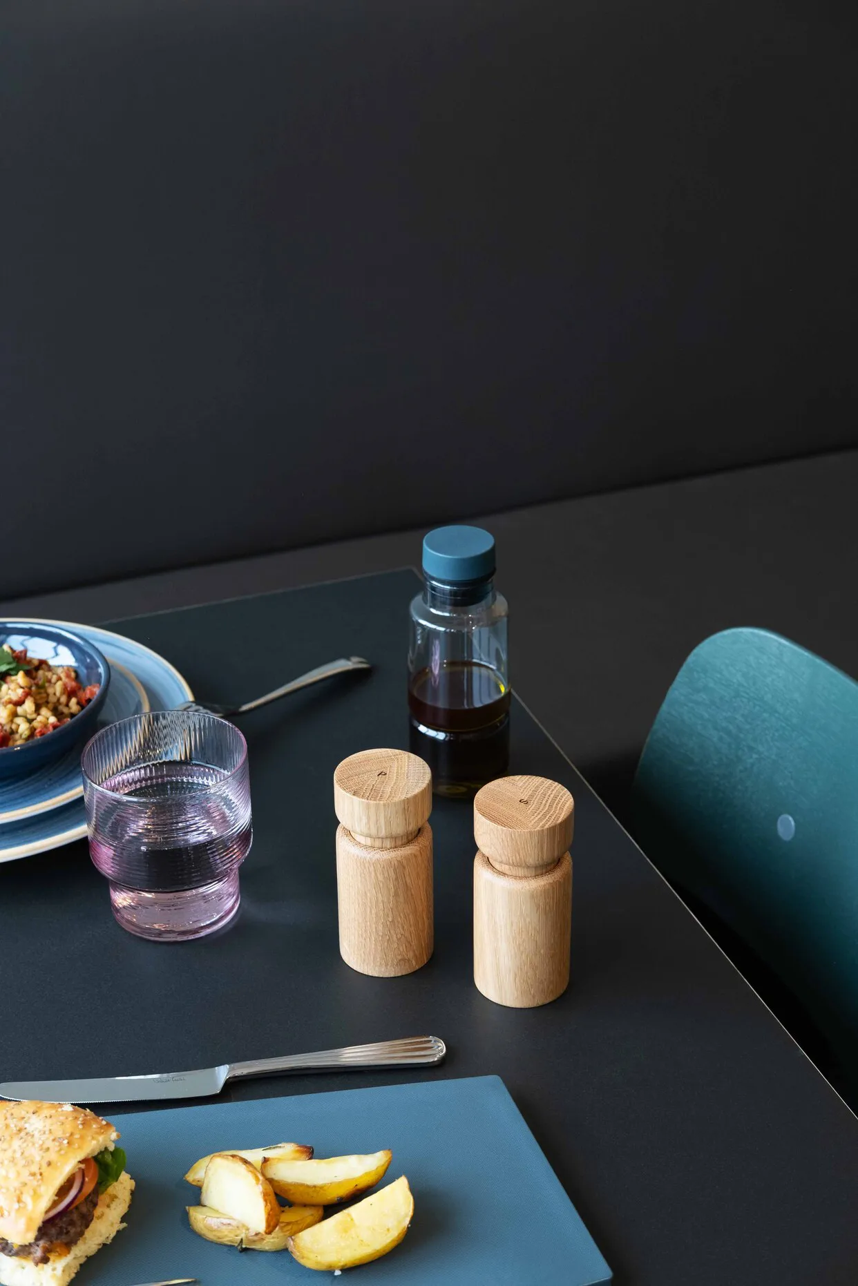 Helsinki salt- og peberkværnsæt, Oak, mini, 2 dele Crushgrind