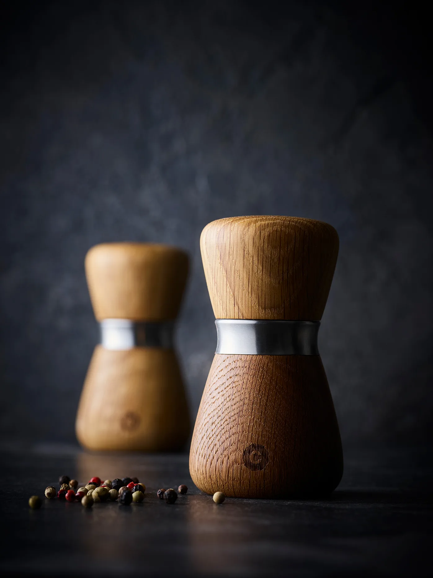 Kyoto krydderikværn, Natural, FSC oak, 10 cm Crushgrind