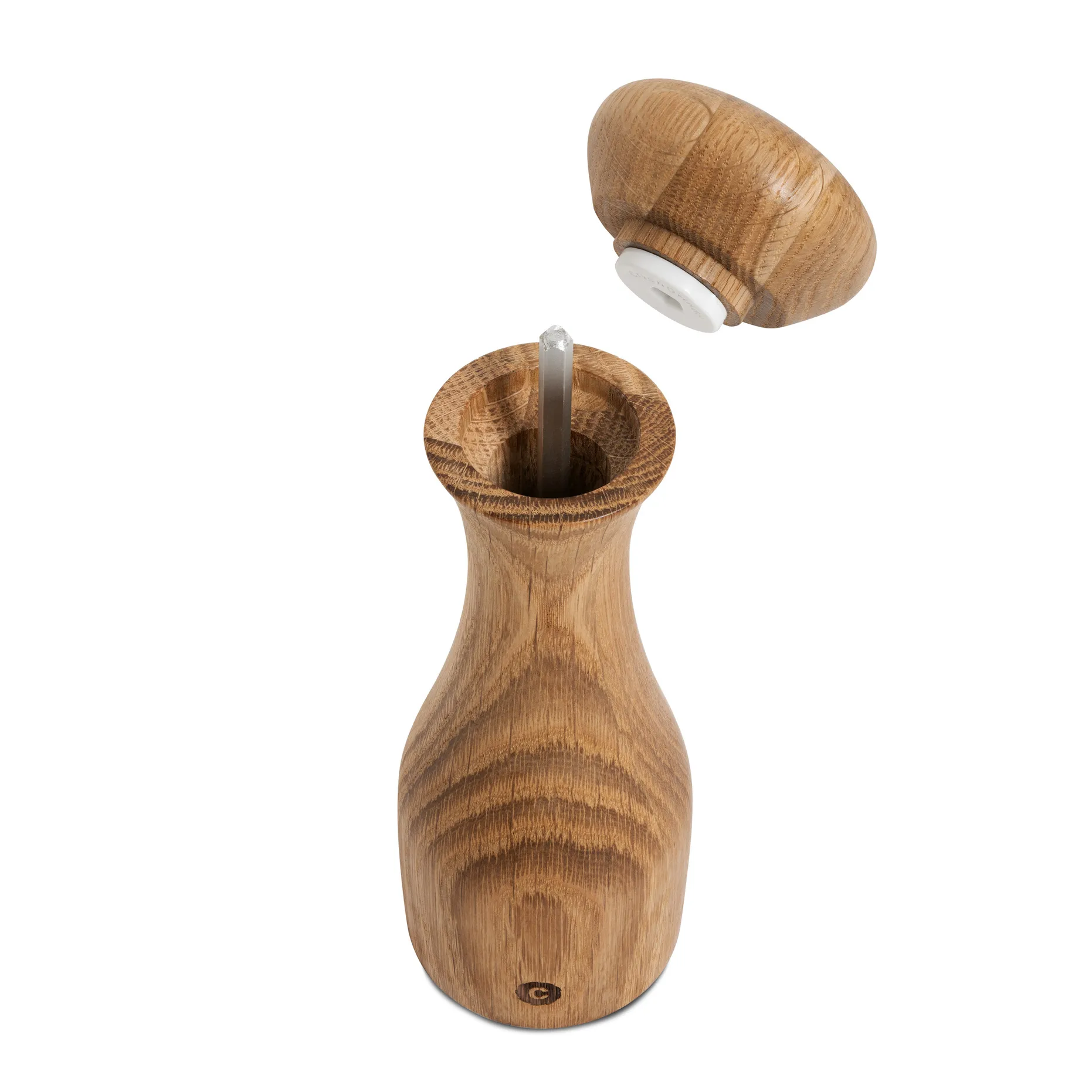 Lyon krydderikværn, Natural, FSC oak, 19 cm Crushgrind