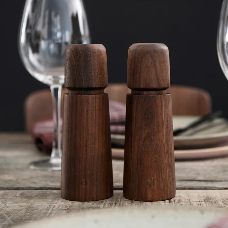 Stockholm krydderikværn, Natural, FSC walnut, 17 cm Crushgrind
