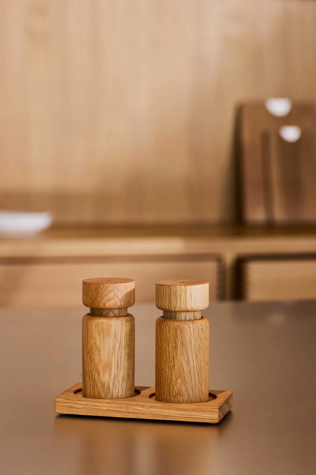 Tabletopper krydderikværnstativ, FSC oak Crushgrind