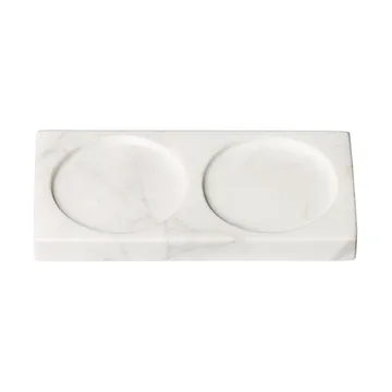 Tabletopper krydderikværnstativ - White marble - Crushgrind