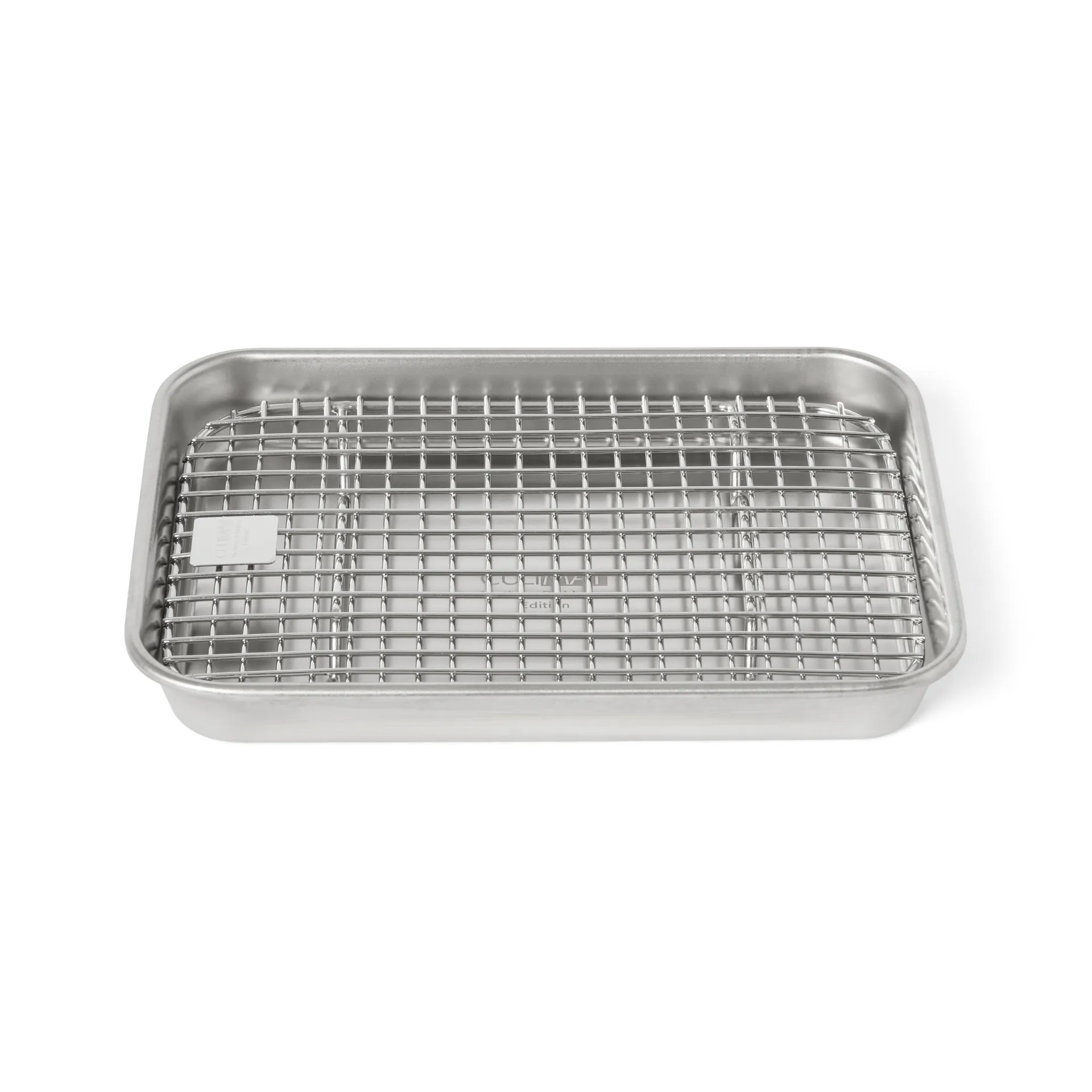 Culimat gastro fad med afkølingsrist, Rustfrit stål, 18x14x2,5 cm Culimat