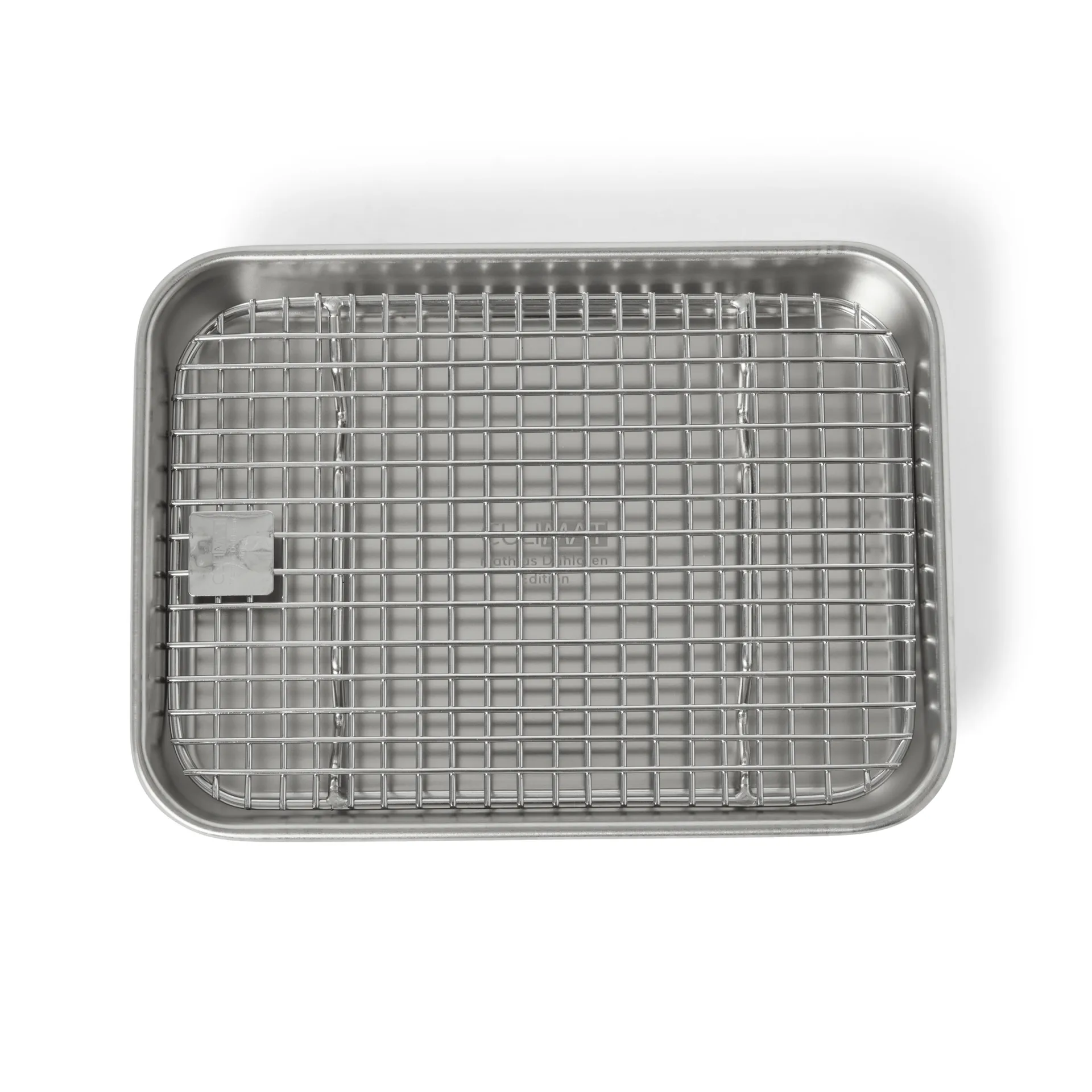 Culimat gastro fad med afkølingsrist, Rustfrit stål, 18x14x2,5 cm Culimat