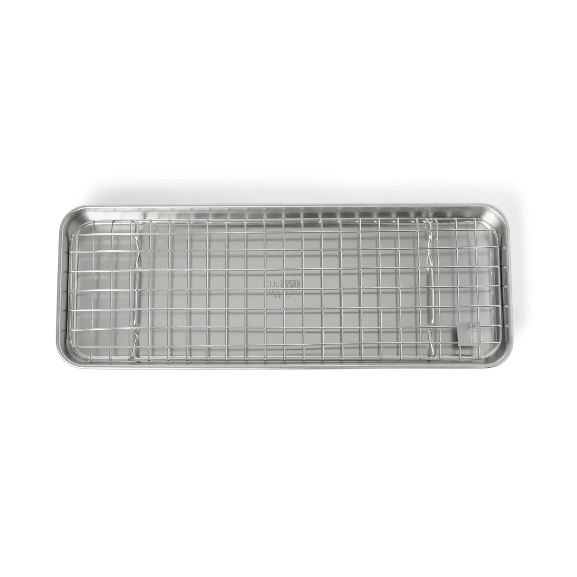 Culimat gastro fad med afkølingsrist, Rustfrit stål, 38x14x2,5 cm Culimat