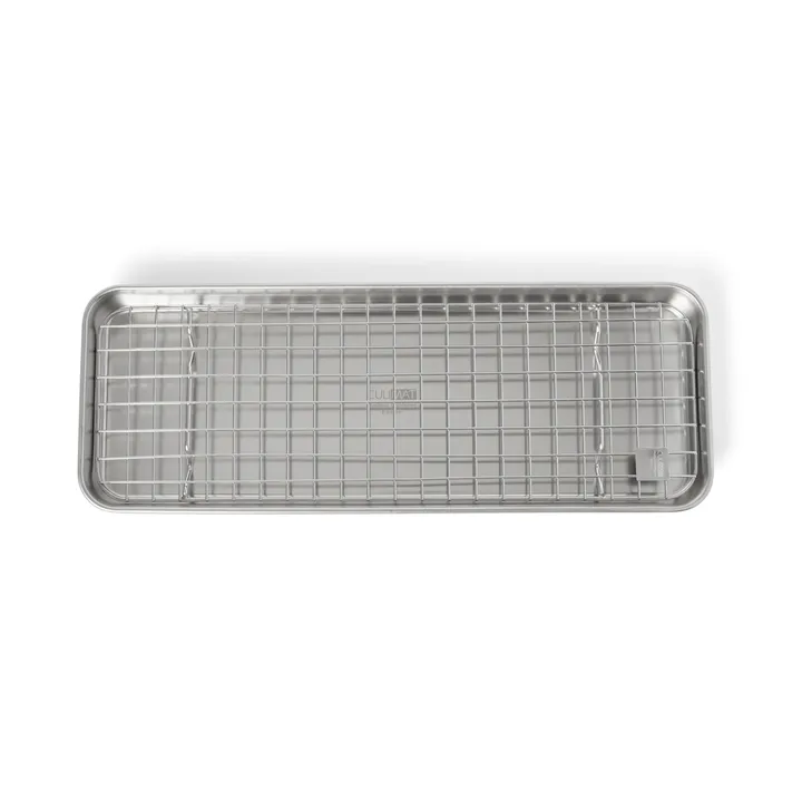 Culimat gastro fad med afkølingsrist - Rustfrit stål, 38x14x2,5 cm - Culimat