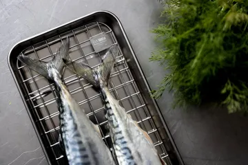 Culimat gastro fad med afkølingsrist - Rustfrit stål, 38x14x2,5 cm - Culimat