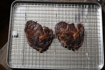 Culimat gastro fad med afkølingsrist - Rustfrit stål, 40,5x30,5 cm - Culimat