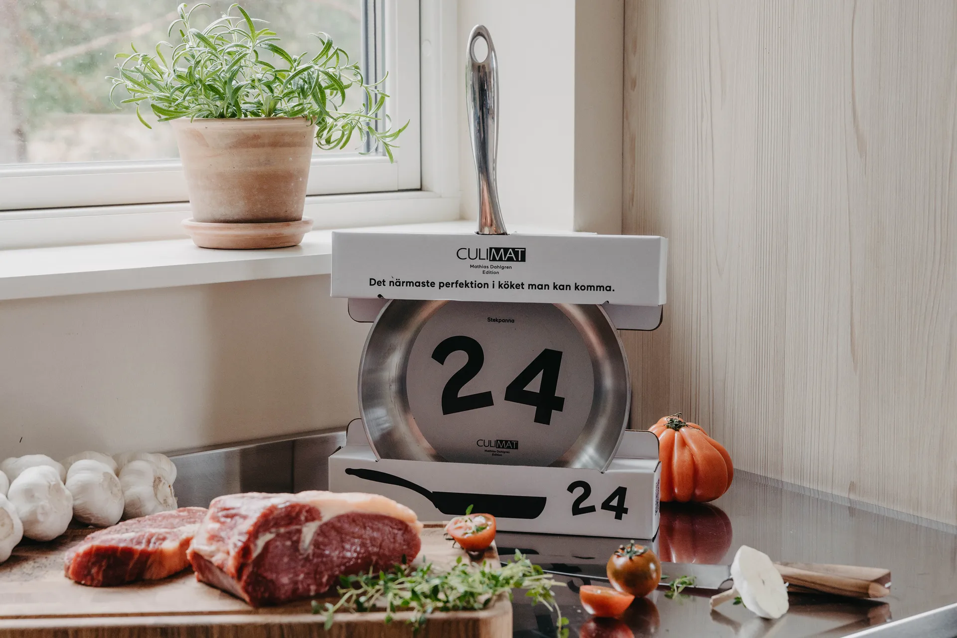 Culimat stegepande 5-lags rustfrit stål, 24 cm Culimat