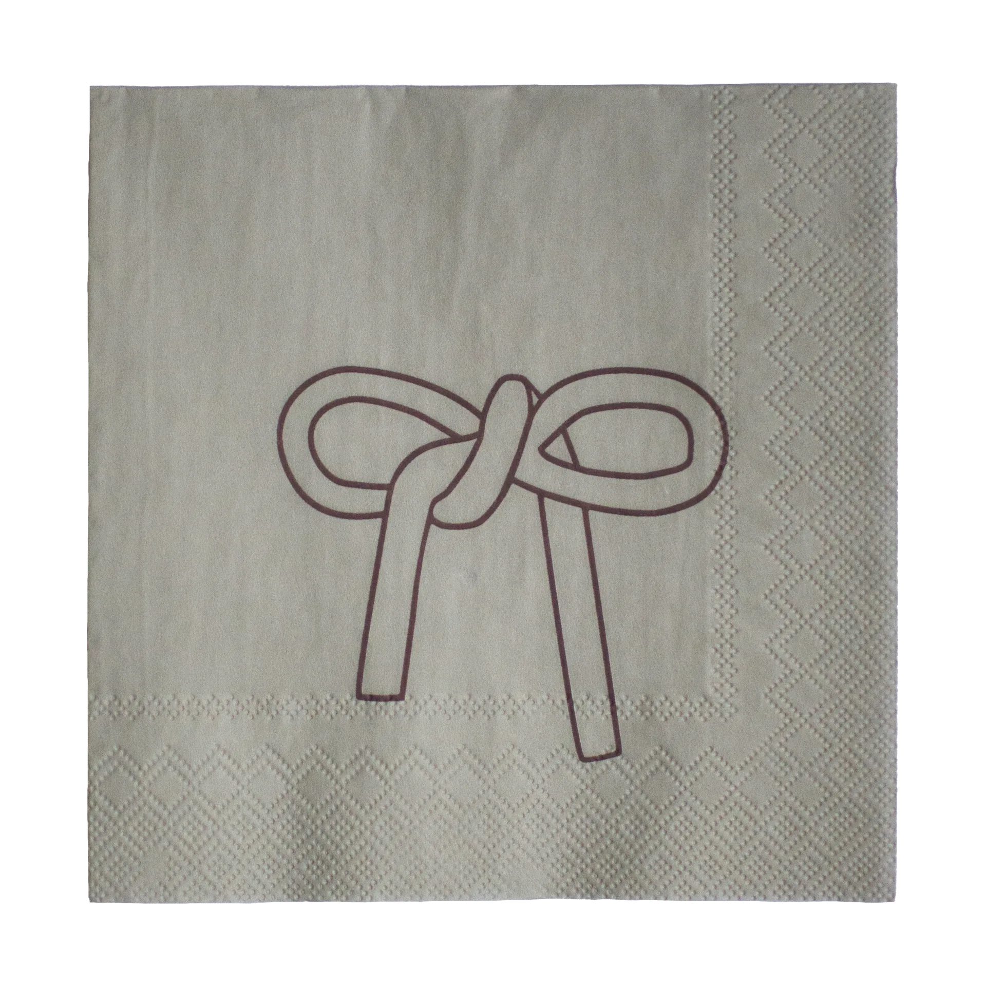 Bow papirserviet 33x33 cm, Beige DBKD