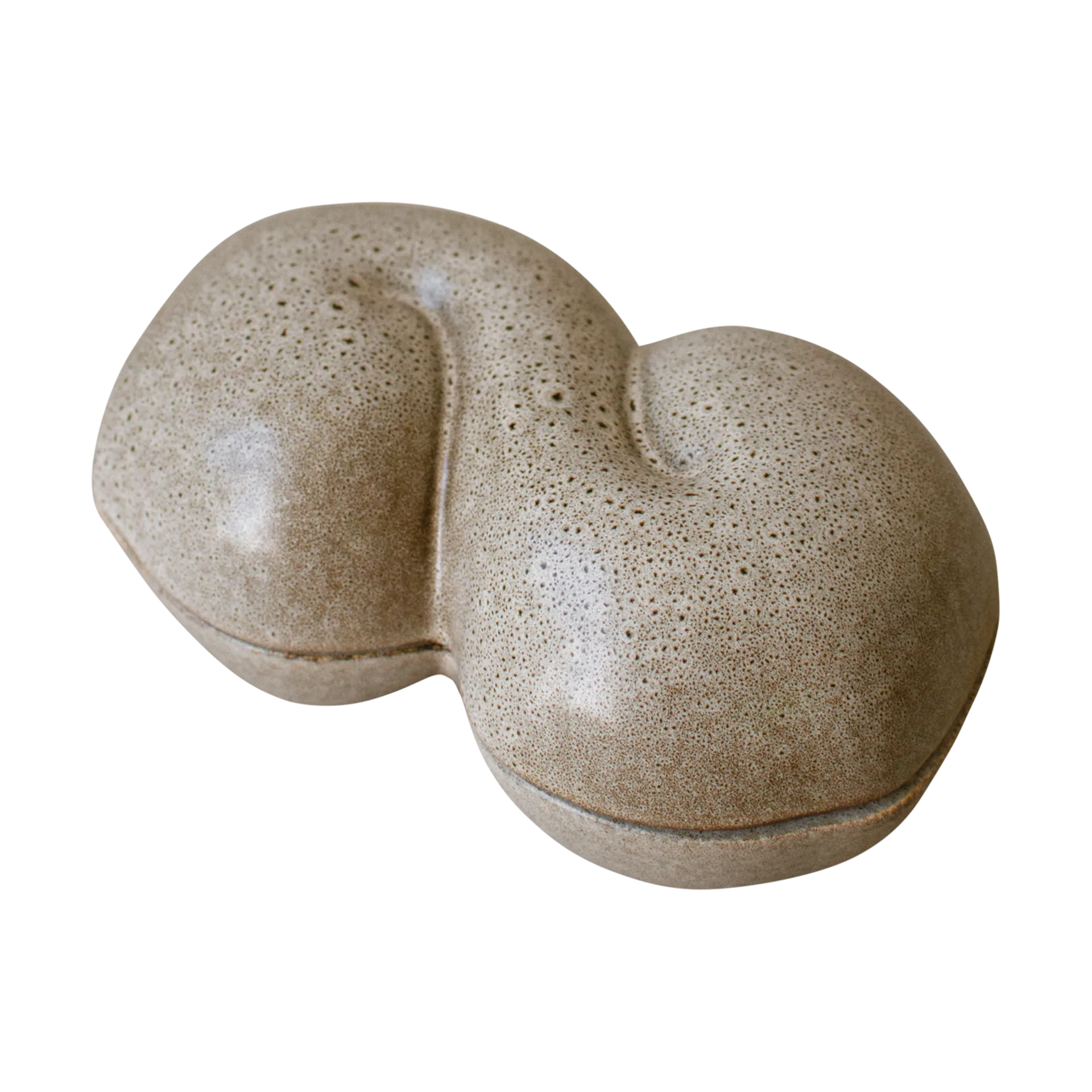 Bun skål med låg 11x18 cm, Beige DBKD