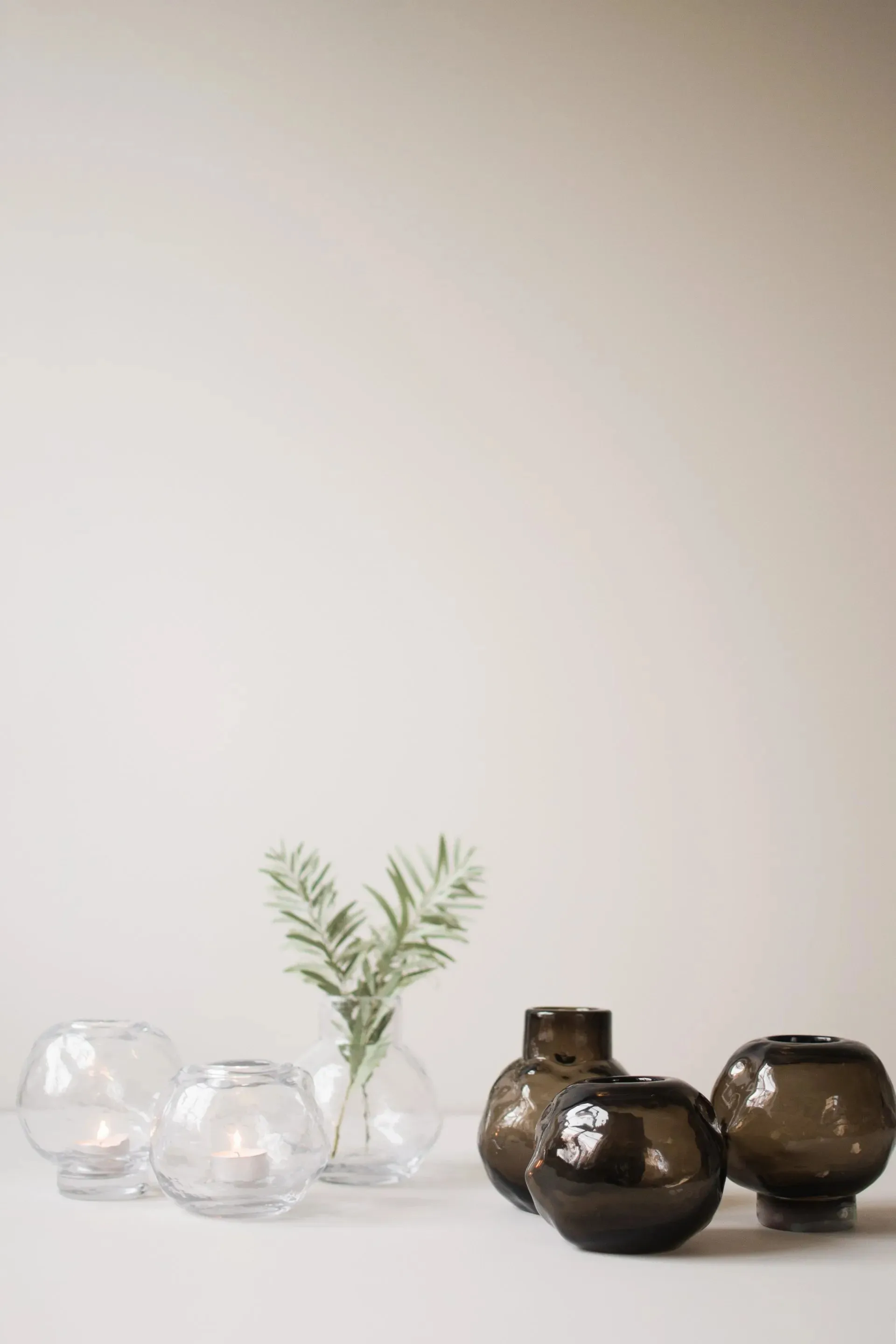 Bunch mini fyrfadsstage Ø12 cm, Clear DBKD