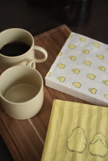 Chubby chicken papirserviet 20-pak - Yellow, 33x33 cm - DBKD