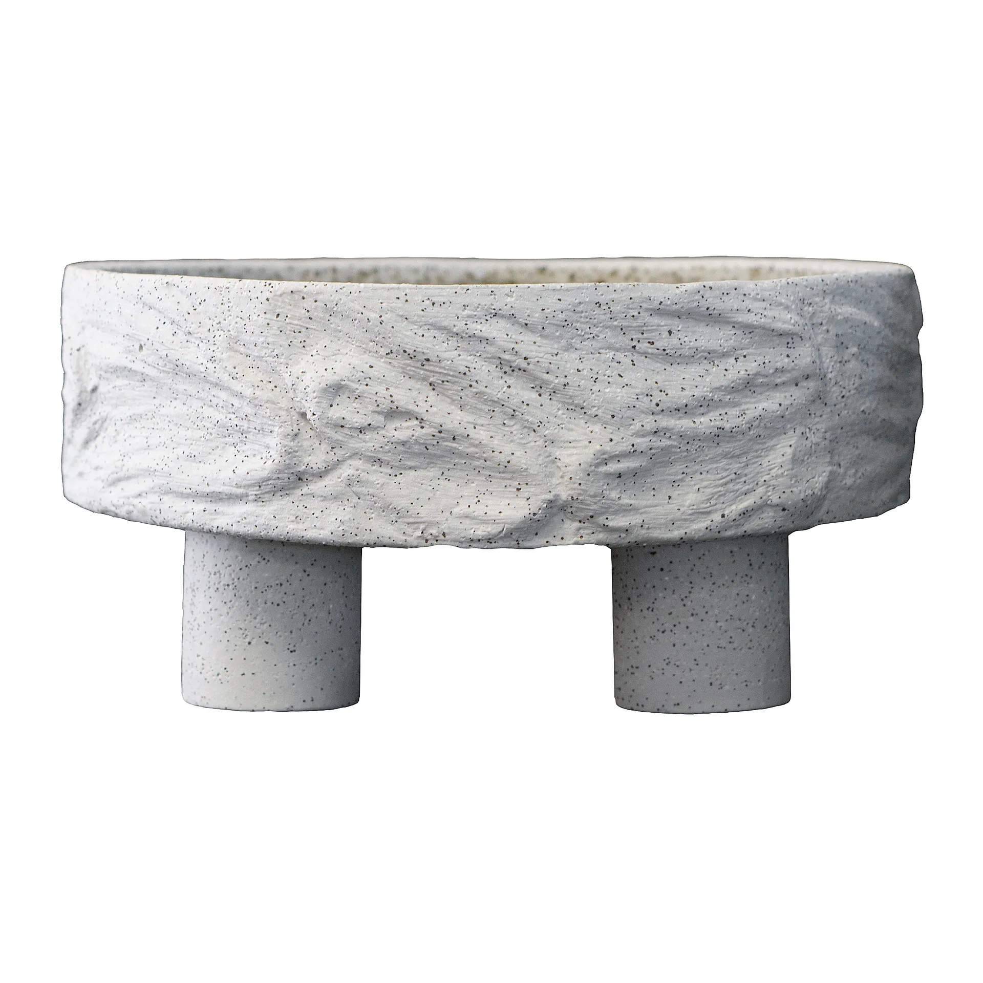 Clay plate krukke på ben Ø25 cm, Sand DBKD