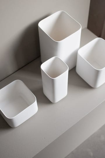 Cube krukke large 13 cm - Matte white - DBKD