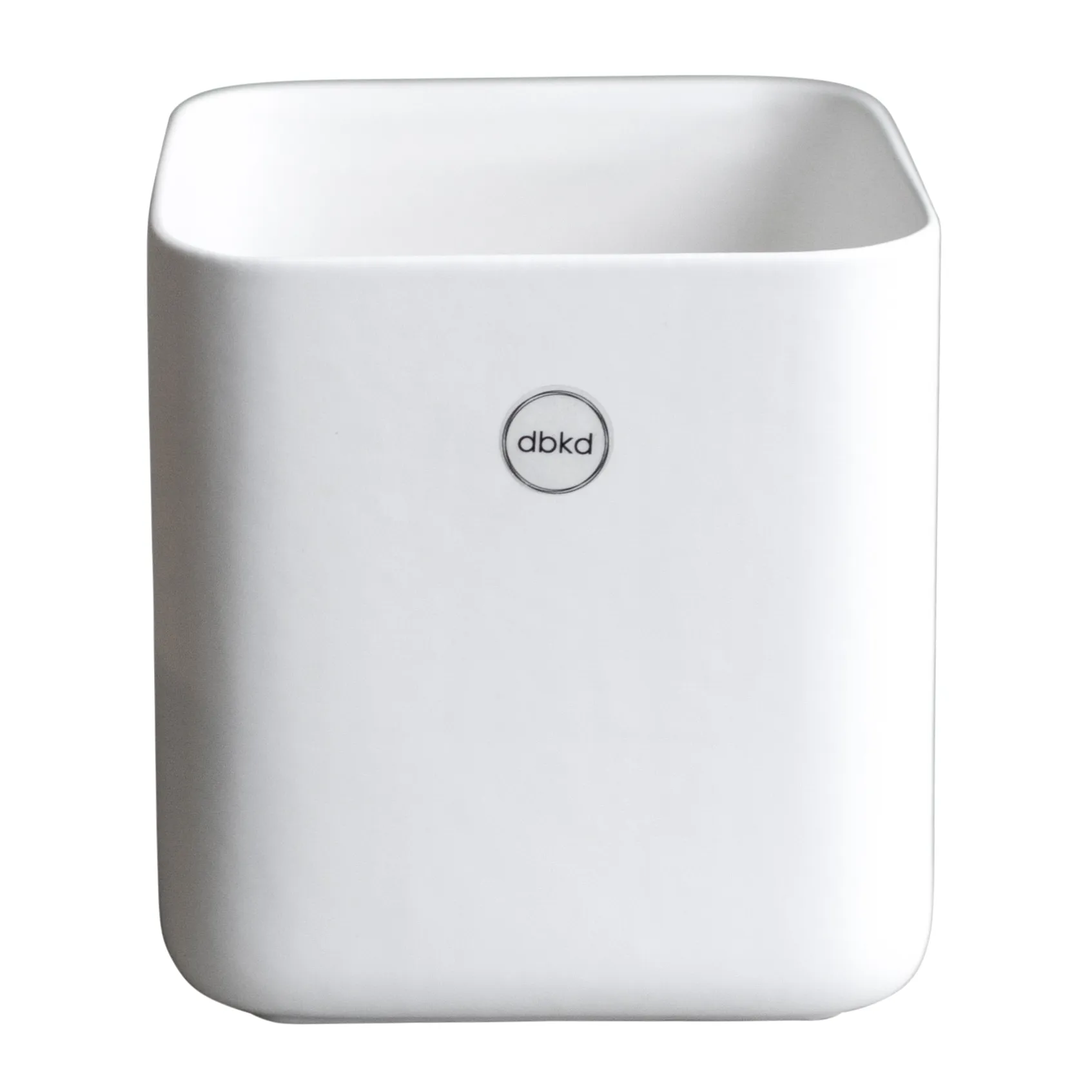 Cube krukke small 13 cm, Matte white DBKD