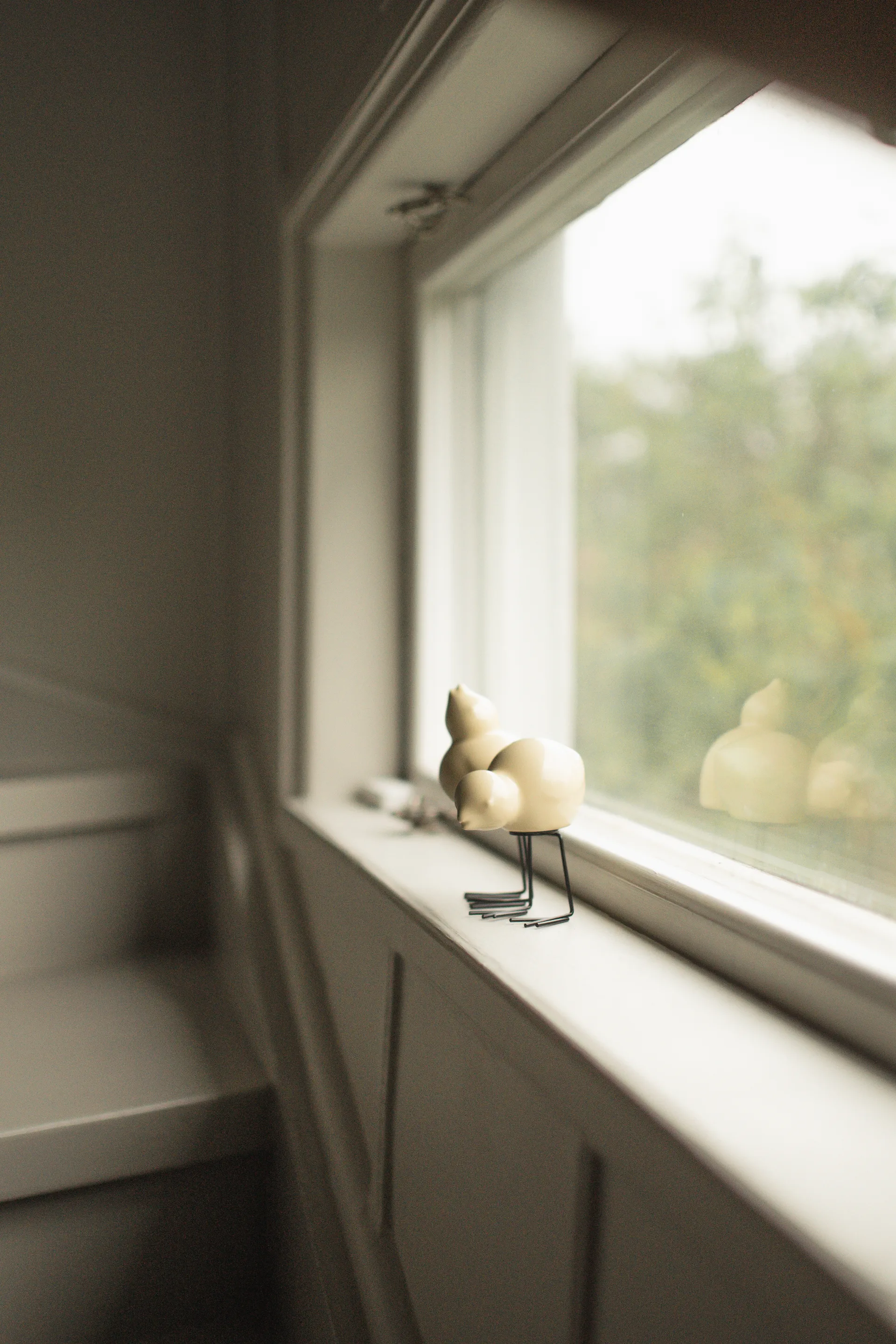 DBKD Swedish Birds påskedekoration 2-pak, Shiny yellow DBKD