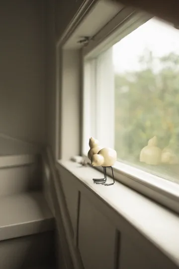 DBKD Swedish Birds påskedekoration 2-pak - Shiny yellow - DBKD