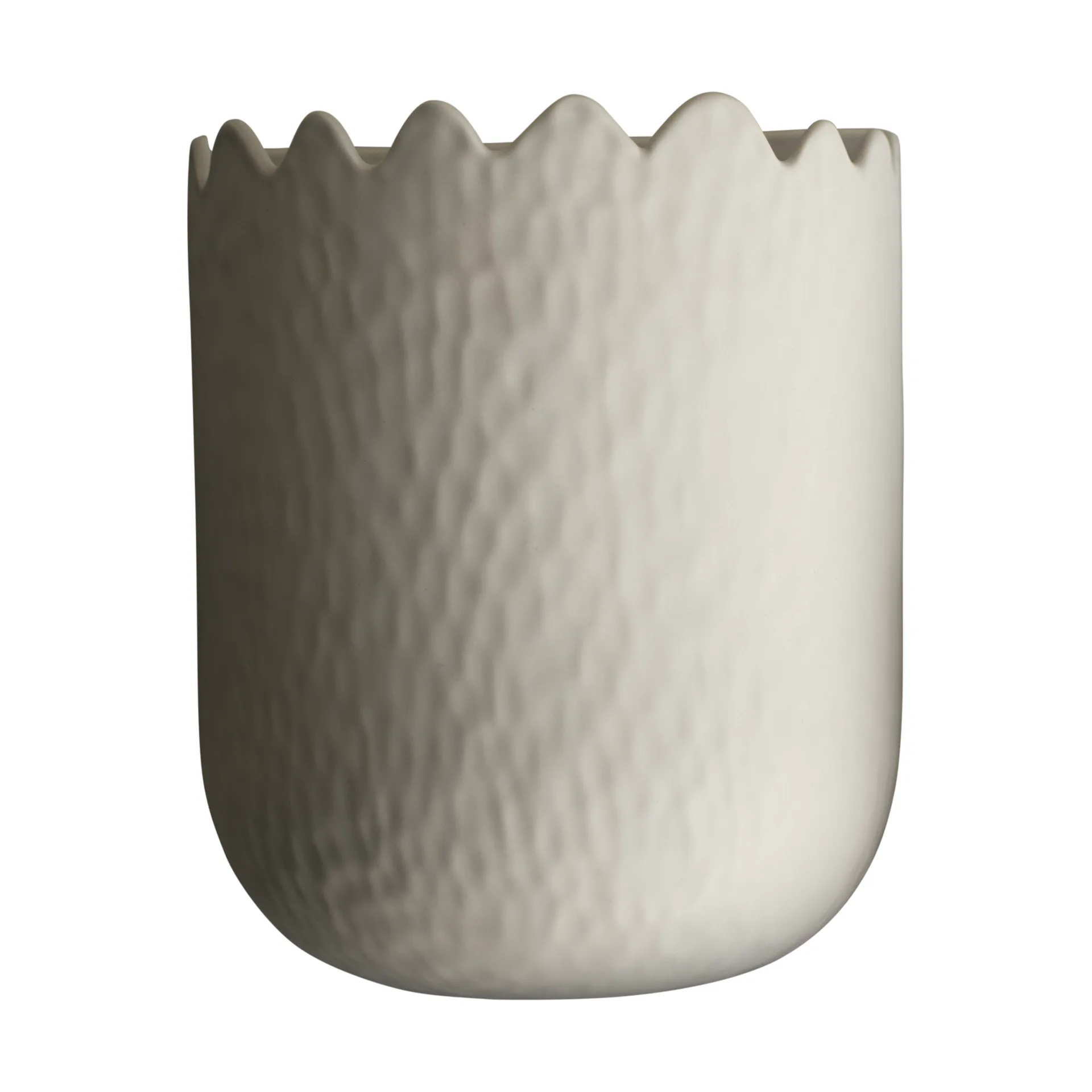 Flowery vægkrukke 24 cm, Creme DBKD