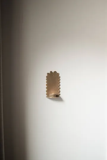 Flowery væglysestage - Beige - DBKD