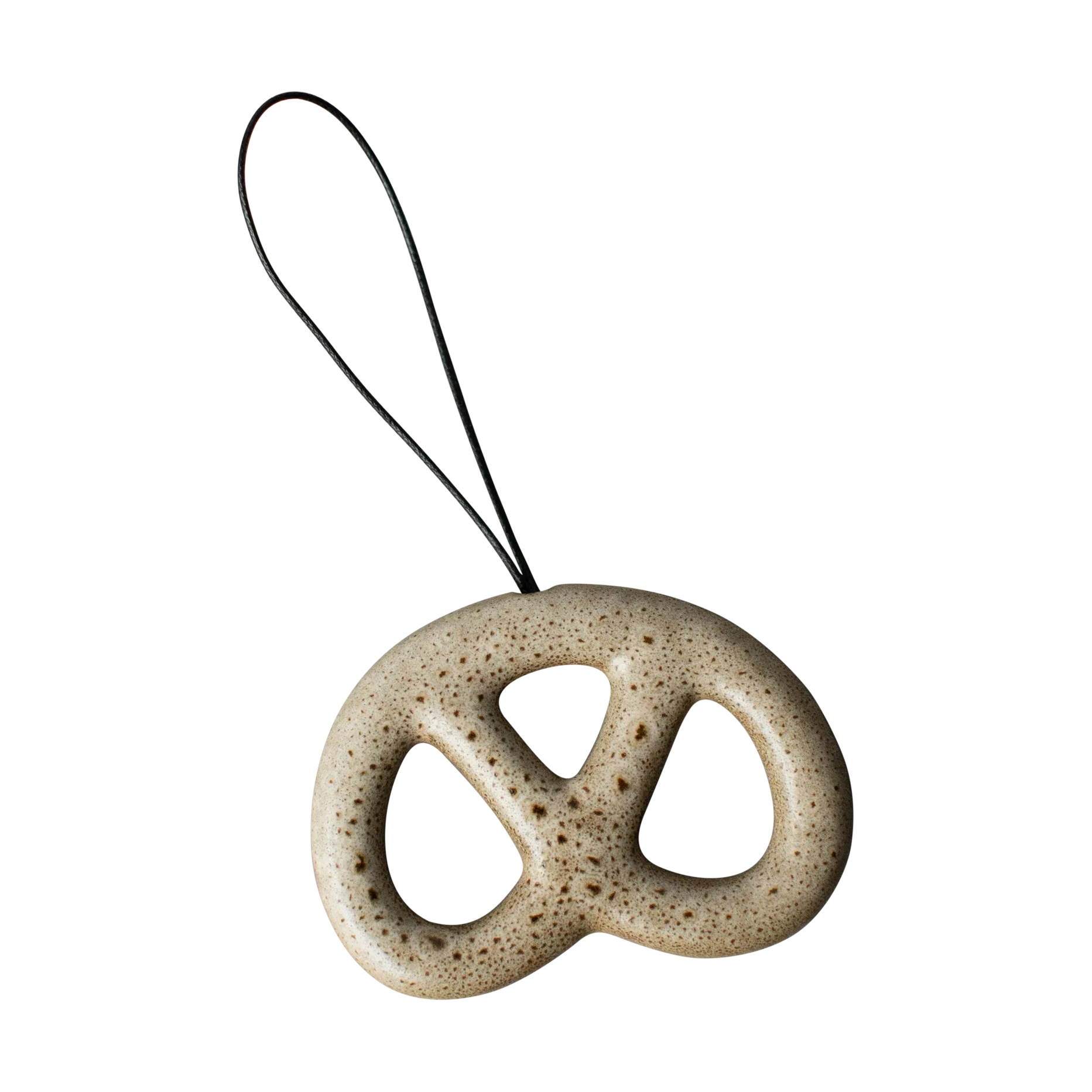 Hanging pretzel dekorationsophæng, Beige DBKD