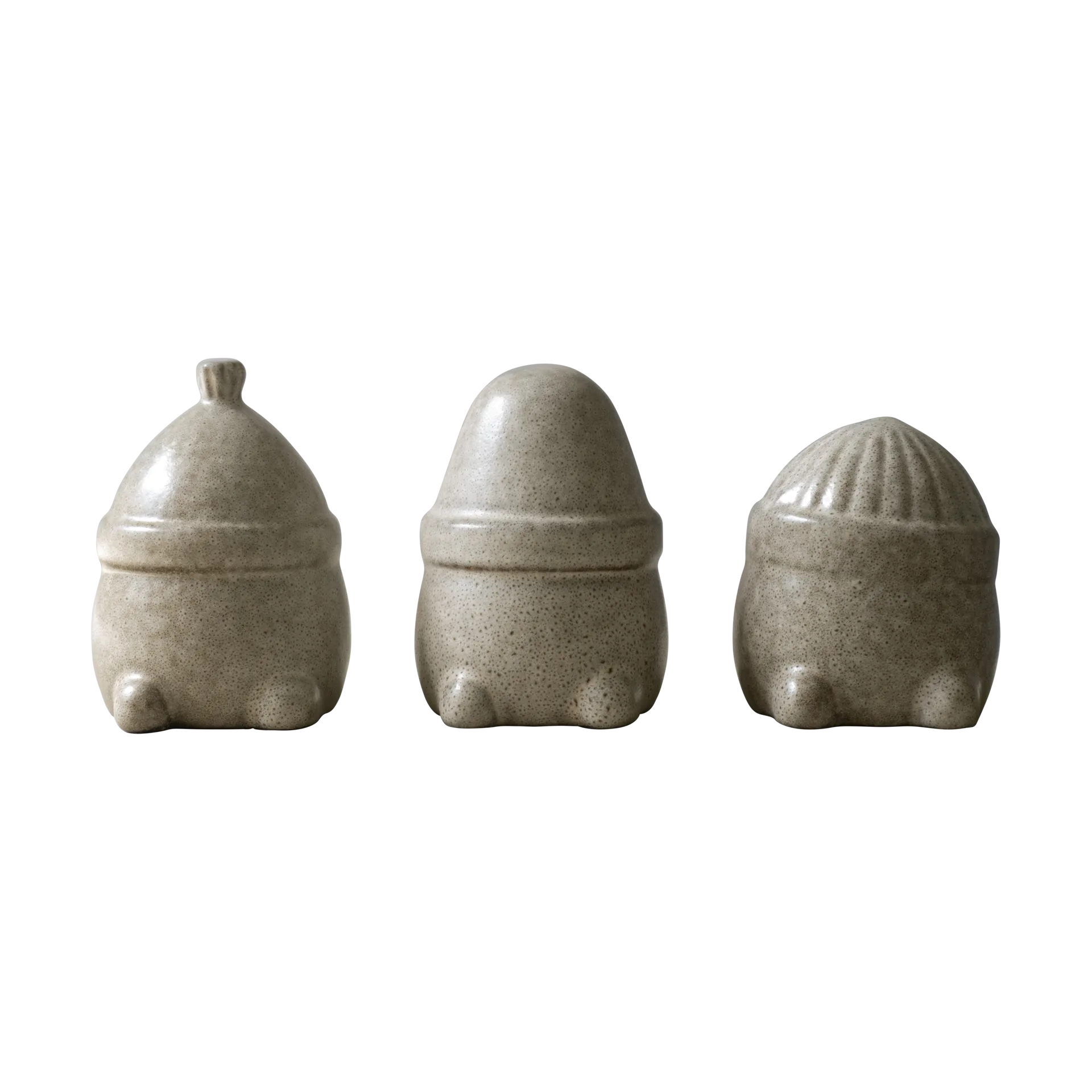 Hipster Triplets juledekoration 3-pak, Beige DBKD