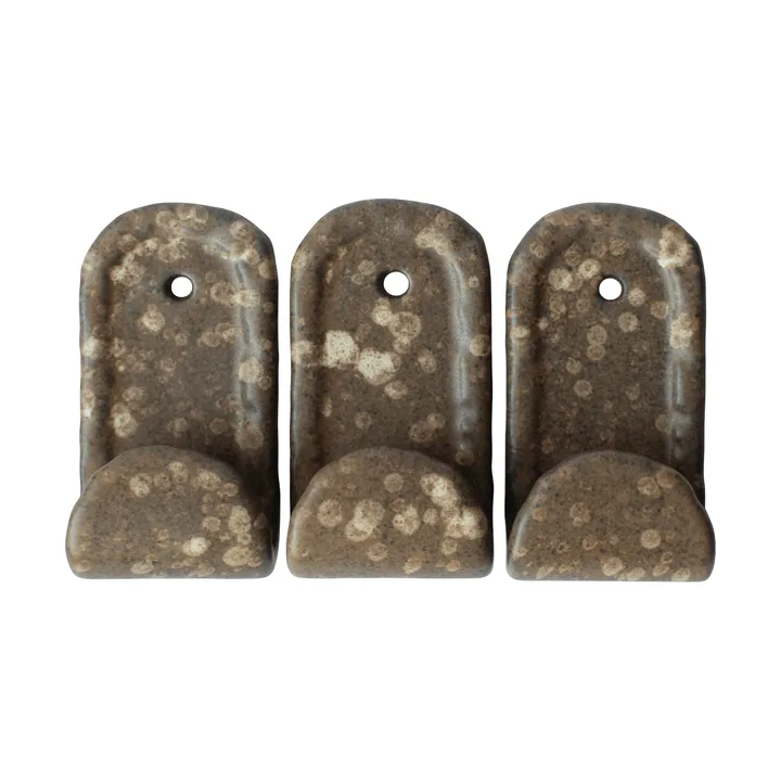 Hook kroge 3-pak - Brown dot - DBKD