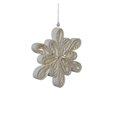 Light Flake snefnug hvid - Stor Ø12 cm - DBKD