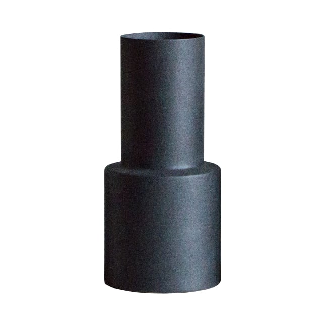 DBKD Oblong vase cast iron (sort) large 30 cm