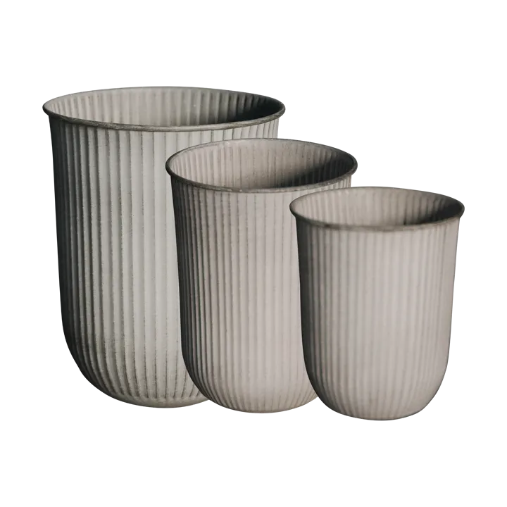 Out stripe krukke 3 dele - Beige - DBKD