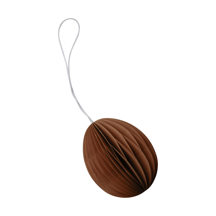 Ovoid påskeophæng papir 7 cm, Terracotta DBKD