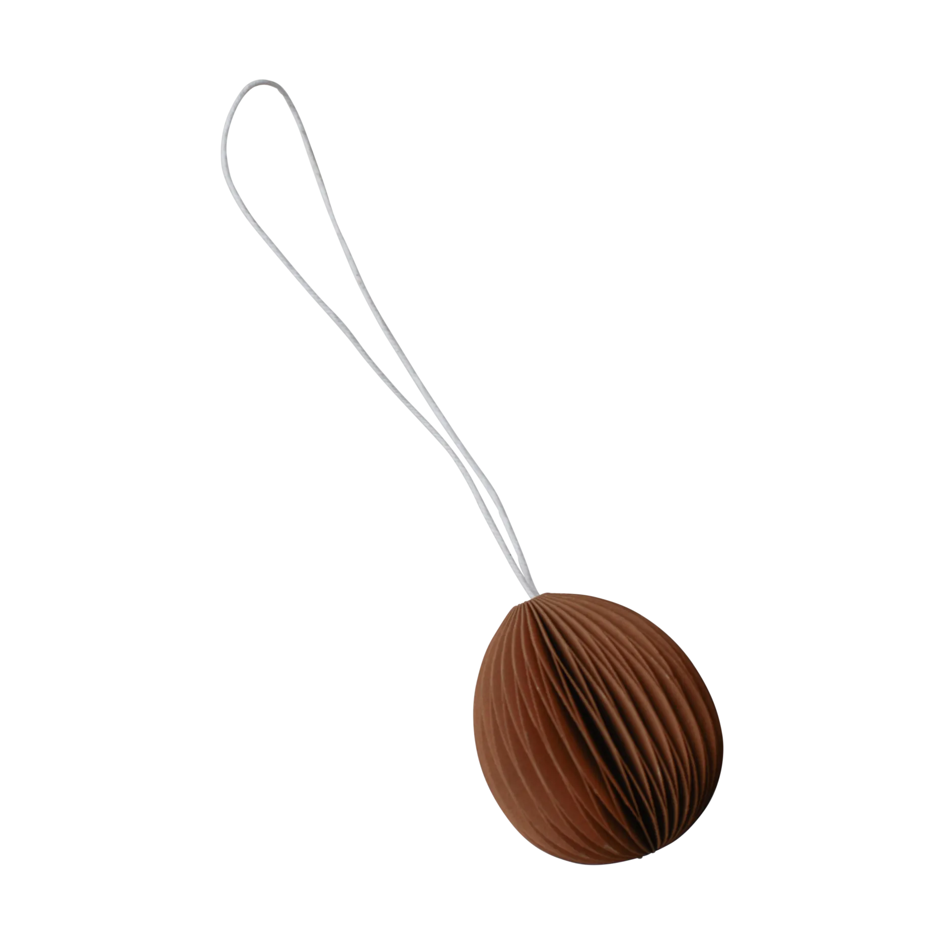 Ovoid påskeophæng papir small 4 cm, Terracotta DBKD