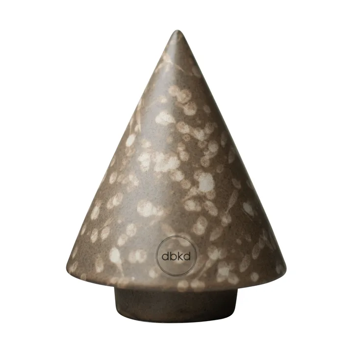Peak træ dekorationsdetalje - Brown dot, Ø9 cm - DBKD
