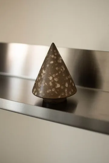 Peak træ dekorationsdetalje - Brown dot, Ø9 cm - DBKD